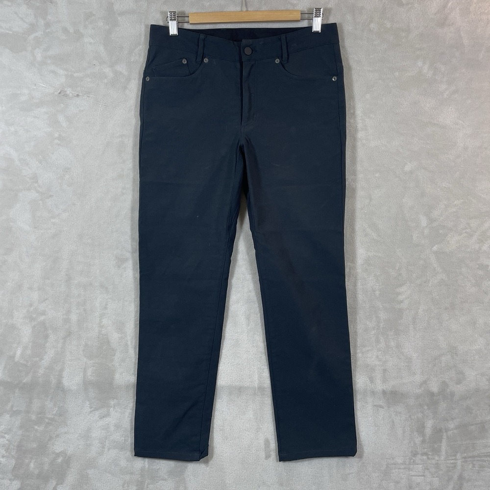 Outlier NYC Pants Mens 31x28 Black Strongtwill Two Way Stretch DWR Worn - Picture 1 of 16